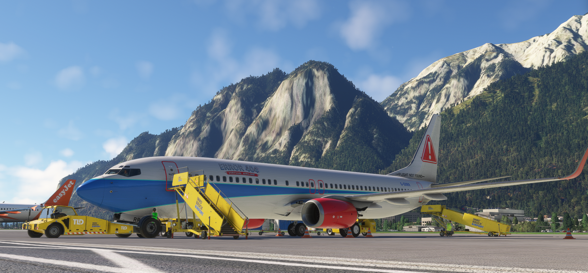ERROR 404 aircraft at Innsbruck